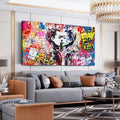 14" W x14 H Stretched and Framed Canvas Wall Art D292
