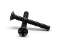 #8-32 x 1 1/2 Coarse Thread Machine Screw Phillips Oval Head Low Carbon Steel Black Oxide A5720