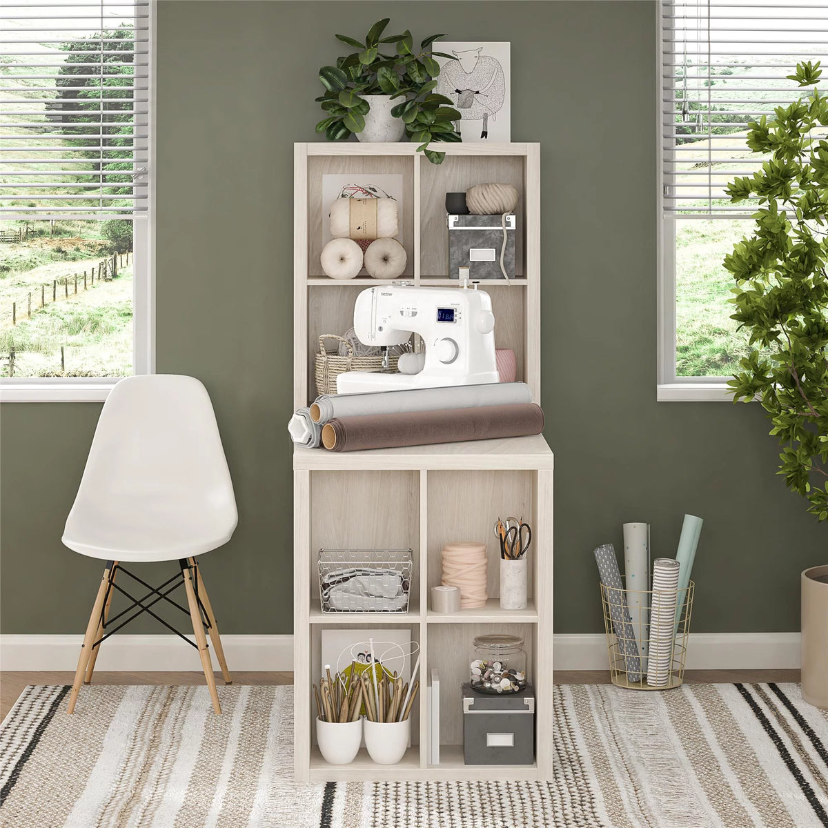 Ivory Oak Craft Desk W759482
