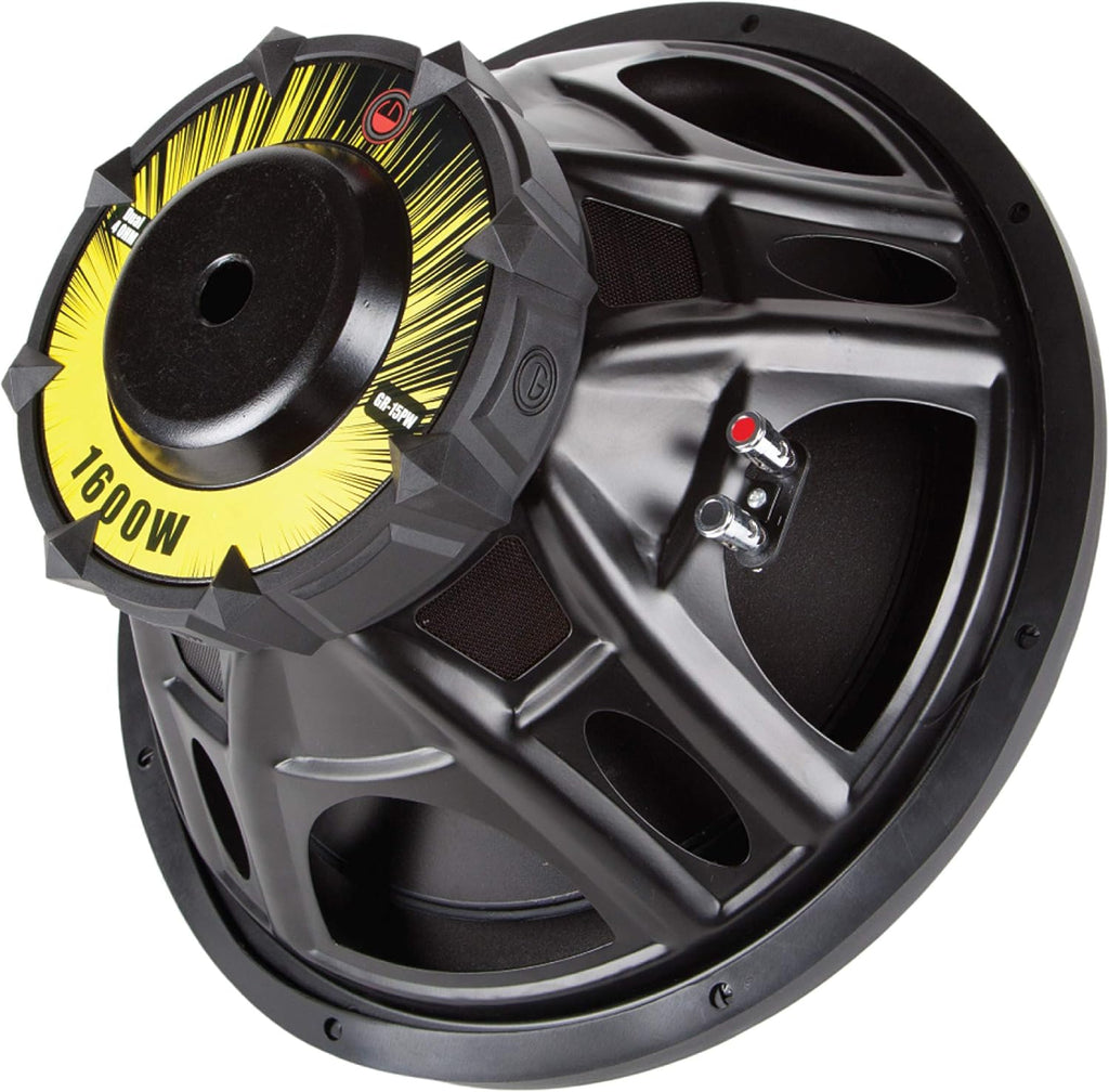 Pair of 15 Inches Car Audio Subwoofer 3200 Watts Peak Power Dual Voice Configuration 4 Ohm D88964