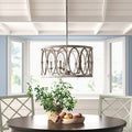 5-Light Candle Style Drum Chandelier X66791