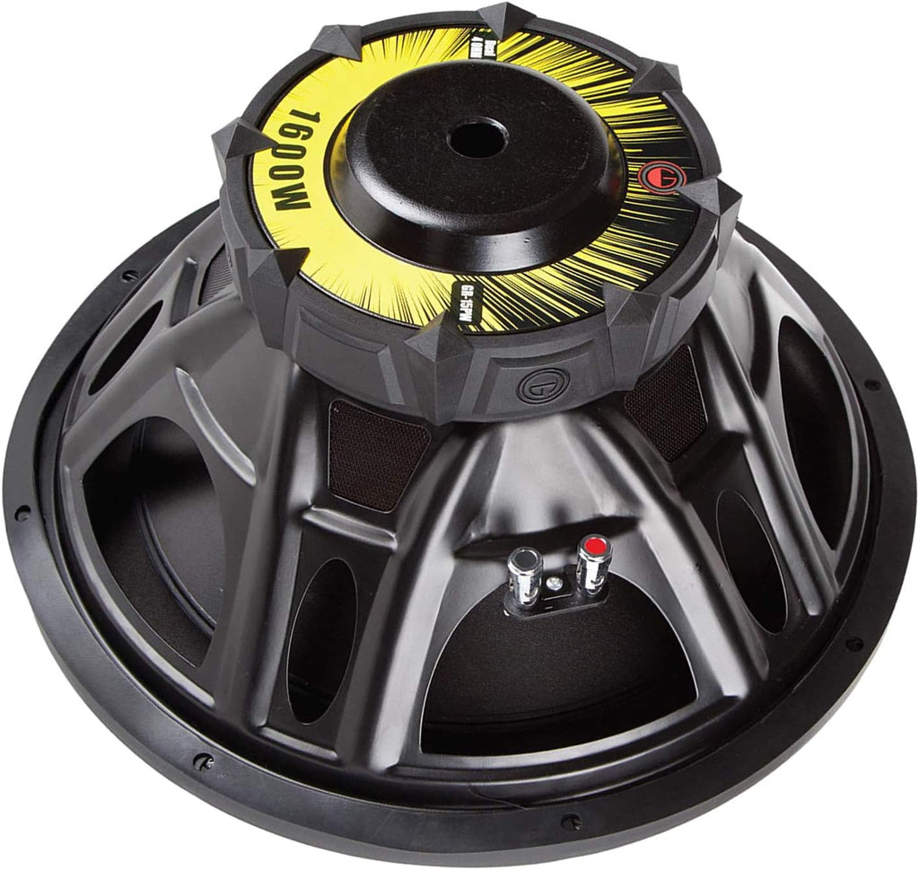 Pair of 15 Inches Car Audio Subwoofer 3200 Watts Peak Power Dual Voice Configuration 4 Ohm D88964